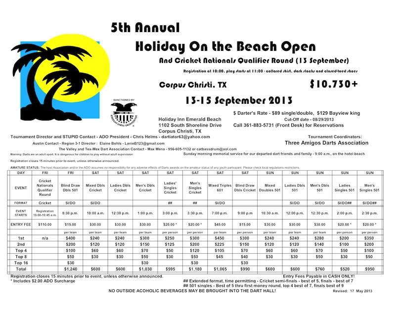 Holiday on Beach 2013 Flyer